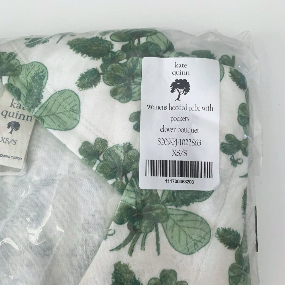 Kate Quinn Green Leaf Print Robe - Picture 2 of 5